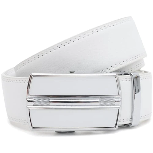 Чоловічий ремінь Borsa Leather білий (V1GKX04w-white)