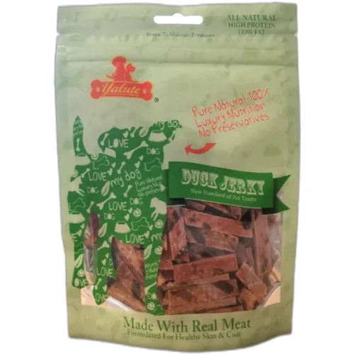Ласощі для собак Yalute Baked duck strip запечені качині смужки 100 г (DU-05B)