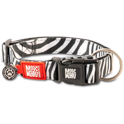 Нашийник для собак Max & Molly Urban Pets Smart ID Collar - Zebra/XS 22-35 см (4897039633547)