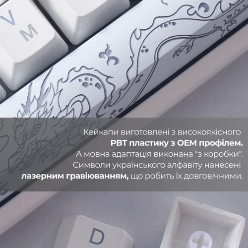 Клавиатура Ducky One 3 SF Cherry MX Red RGB White UA (DKON2167ST-RUAPXPWWWSC1): Количество клавиш 67