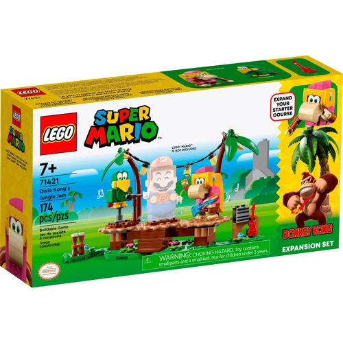 Конструктор LEGO Super Mario Імпровізація у джунглях Діксі Конг. Додатковий набір 17 деталей (71421)