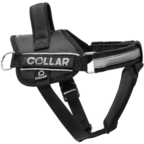 Шлея DOG Extreme серия POLICE N 4 с фонариком 70-100 см черная (07071)