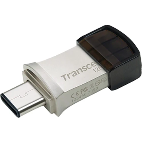 USB-флешка Transcend 128GB JetFlash 890 USB 3.1/Type-C Silver (TS128GJF890S): Стандарт USB USB Type-C / USB 3.1