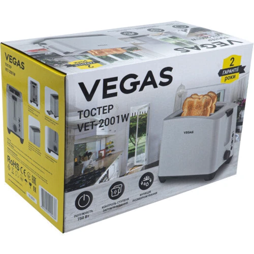 Тостер Vegas VET-2001W фото 7