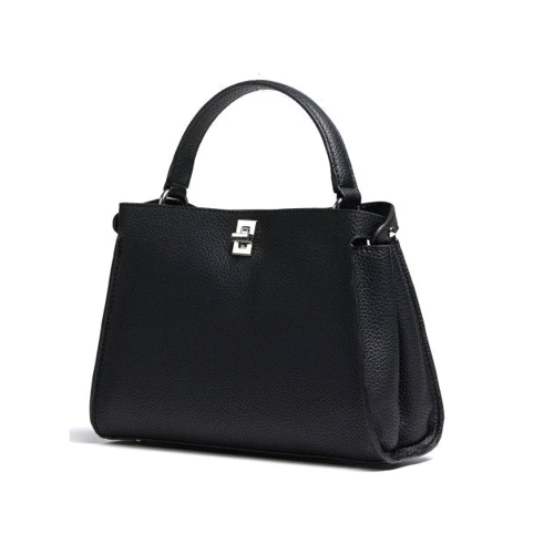 Женская сумка тоут Guess Uptown Chic черная (HWVG7301050-BLA): Фактура Матовая, Зернистая