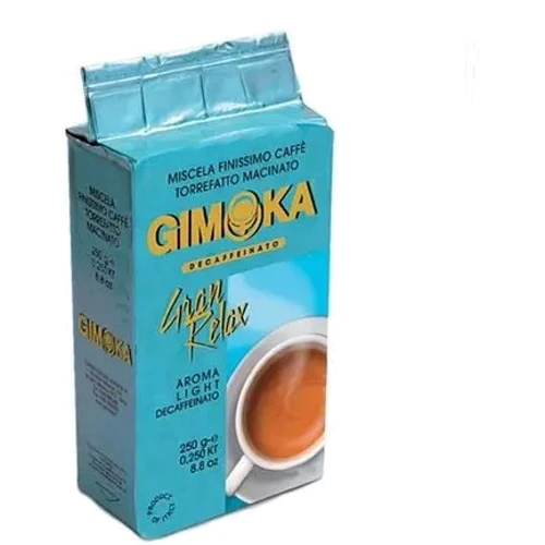 Кофе Gimoka Gran Relax Dec молотый без кофеина 250 г (8003012000169)