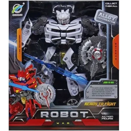 Трансформер Shunqirun Robot War белый 30 см (39-99)
