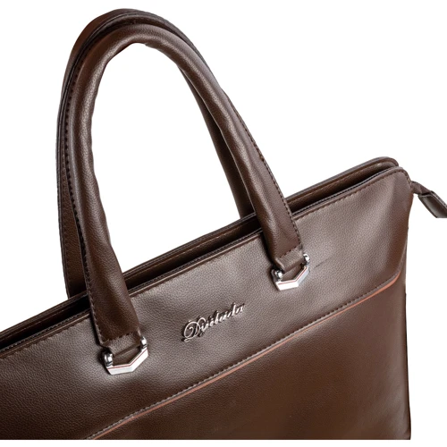 Чоловіча конференц-сумка Valiria Fashion коричнева (3DET1108-3-10): Тип ручки Зі знімним ременем, Плечовий ремінь, З двома ручками, Коротка ручка