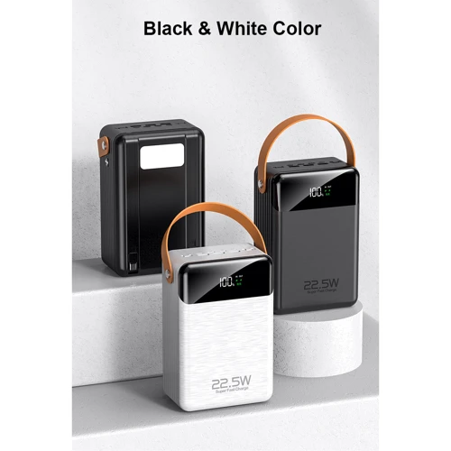 Внешний аккумулятор Lunatik Power Bank 80000mAh with Cable USB-C + Lightning PD3.0 22.5W Black (DPD80)