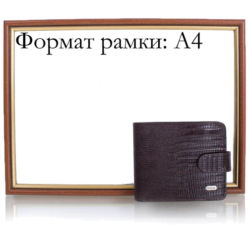 Мужское портмоне Desisan темно-коричневое (SHI311-142-10Laz): Материал Натуральная кожа