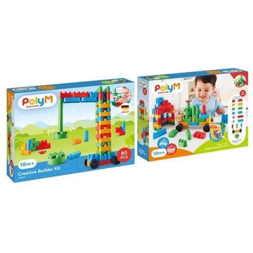 Конструктор PolyM Строитель 80 деталей (760008)