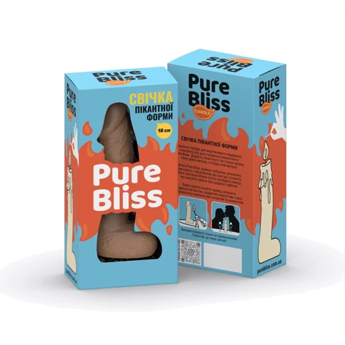 Свеча в виде члена Pure Bliss BIG Brown 18 см