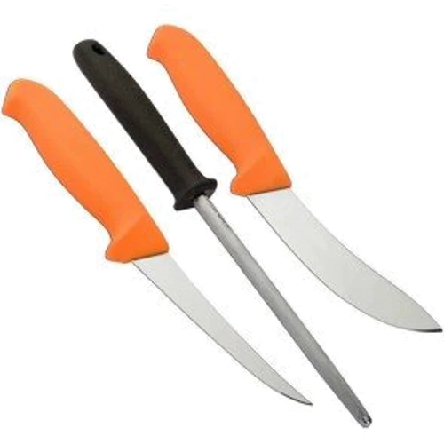 Нож и мультитул Morakniv Hunting Set Orange 2 Knives+Sharpener набор (2305.01.13)