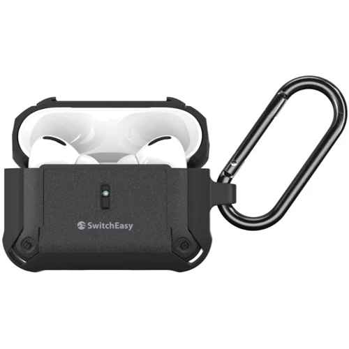 Чехол для наушников SwitchEasy Guardian Rugged Anti-Lost Protective Black (SAPAP2091BK22) for Apple AirPods Pro 2