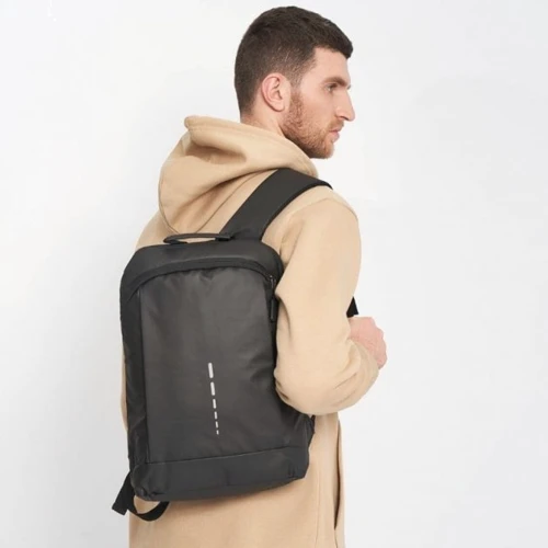 Чоловічий рюкзак Monsen чорний (V1BGPK01-black): Тип ручки Плечевой ремень, Короткая ручка