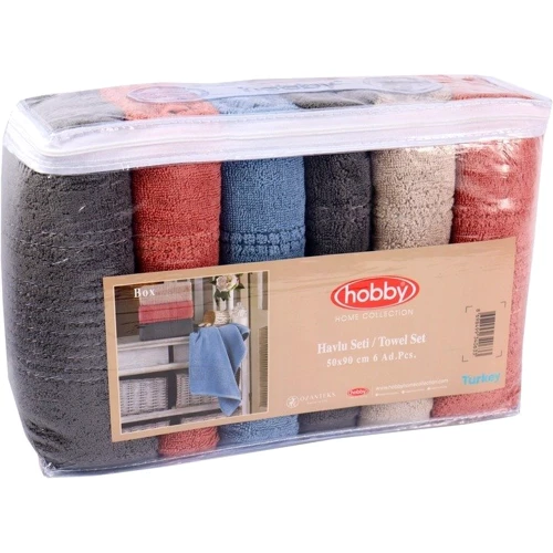 Рушник Hobby Box 600 г/м2 50x90 6 шт. (8698499340633) фото 7