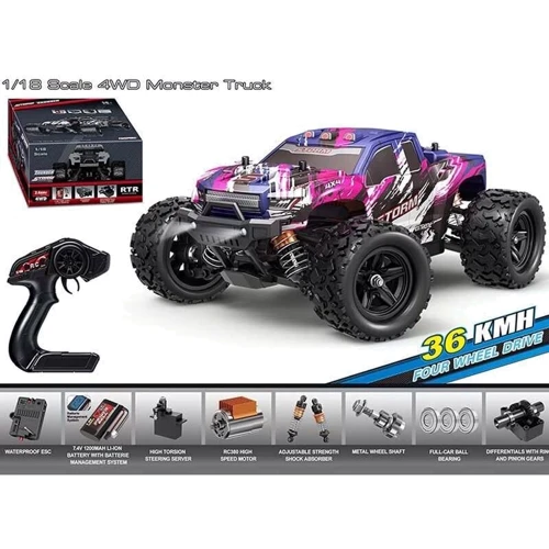 Джип на радиоуправлении: свет, противоударный корпус, резиновые шины (HS 18303)