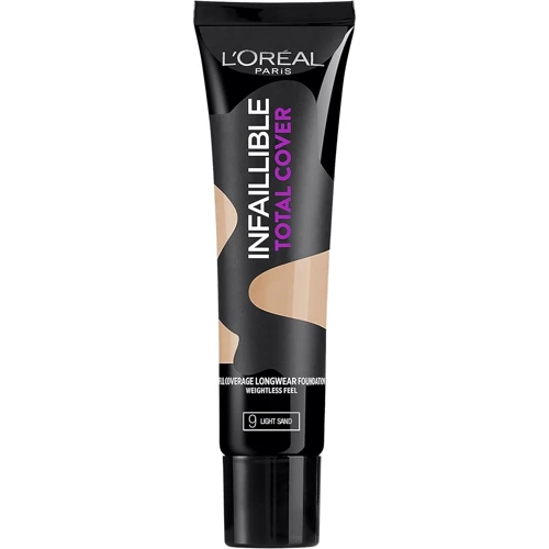 L'Oreal Paris Infallible Total Cover 24HR Foundation №09 light sand Тональный крем 35 g
