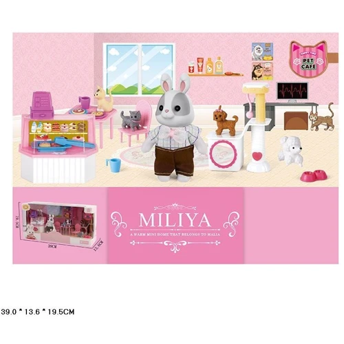 Игровой набор с флоксовыми животными Игровая комната (55002-4): Производитель Noname