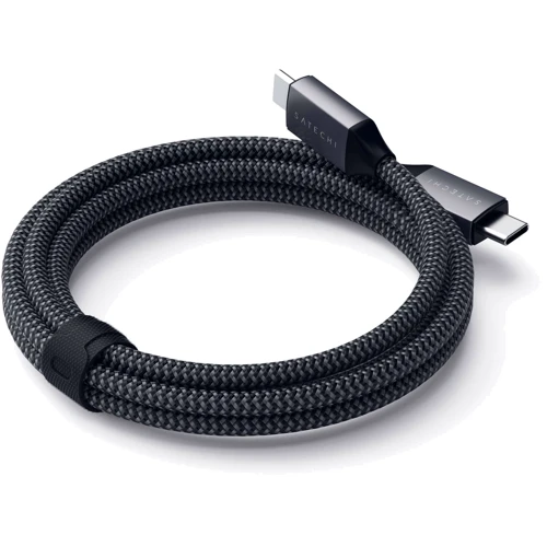 Кабель Satechi Cable USB-C to USB-C PD 100W 2m Space Grey (ST-TCC2M): Тип USB-C - USB-C