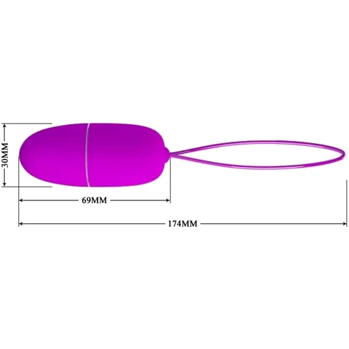 Виброяйцо Pretty Love Selkie Purple (BI-014865W)