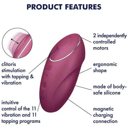 Вибратор Satisfyer Tap & Climax 1 Red