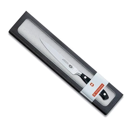 Кухонний ніж Victorinox Forged Carving Grand Maitre 10см чорний (7.7203.10G): Лезо нержавіюча сталь