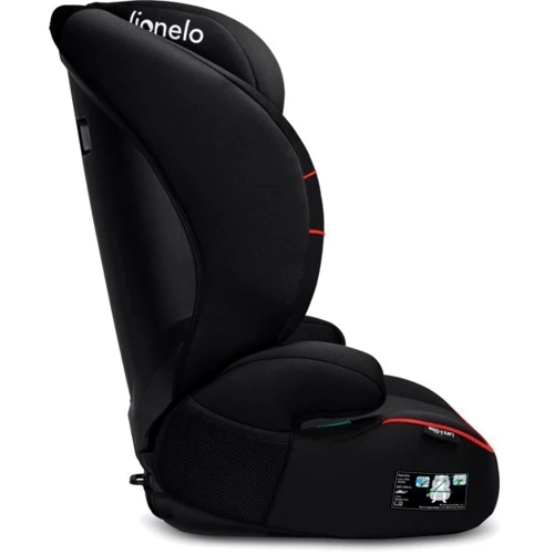 Автокрісло Lionelo Lars I-Size Sporty 15-36 кг Black Red фото 11