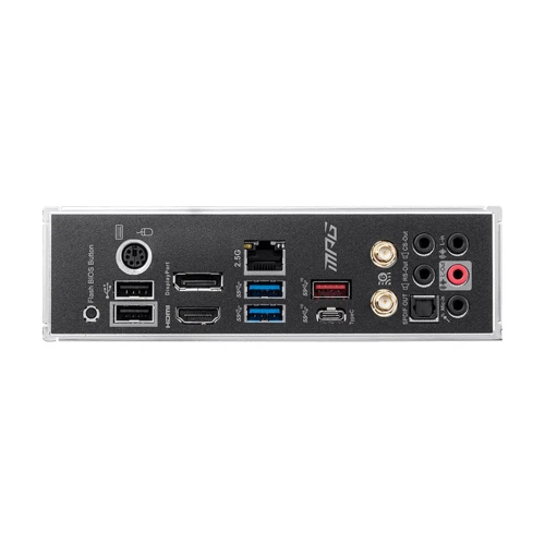 MSI MPG B550 Gaming Edge Wi-Fi Socket AM4: Разъемы на задней панели USB Type-C, USB 3.1 Gen 2, USB 3.0 (USB 3.1 Gen 1)