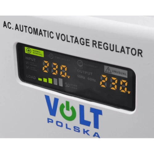 Стабилизатор напряжения AVR Volt Polska 5000VA 8-11%: Рабочая частота, Гц 50 Гц