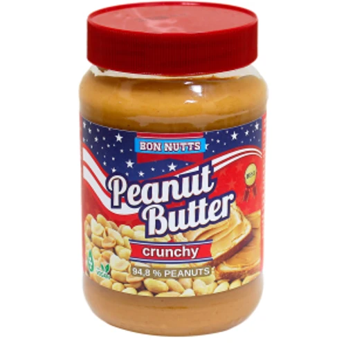 Арахісова олія Bon Nutts Peanut Butter Cranchy хрумка 340 г (3770015887350)