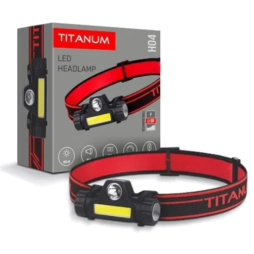 Фонарь туристический TITANUM 200Lm 6500K (TLF-H04): Тип Налобный