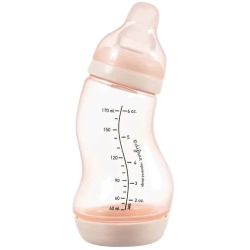 Антиколиковая бутылочка для кормления Difrax S-bottle Natural с силиконовой соской 170 мл Blossom (705 Blossom)