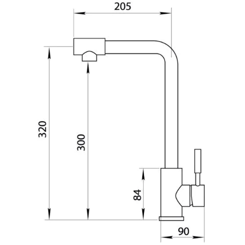 Смеситель для кухонной мойки Nett WS-33