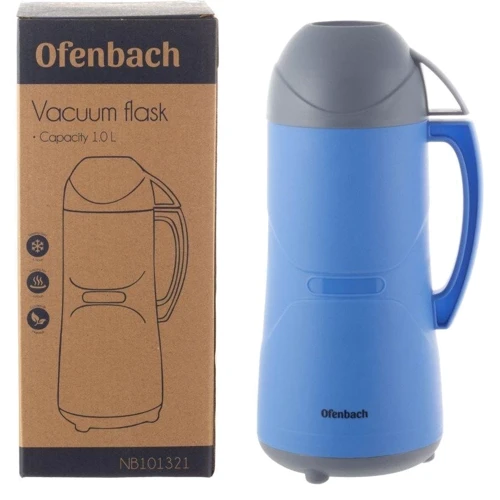 Термос Ofenbach OF-101321 1 л Синий (OF-101321-BL): Цвет синий