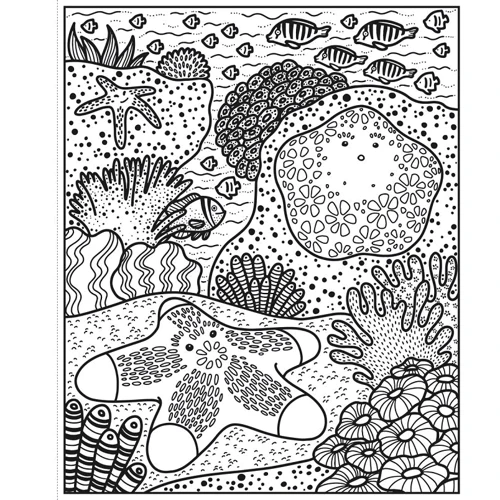 Coral Reef Magic Painting Book / Книга-раскраска Магия коралловых рифов: Обложка Мягкая