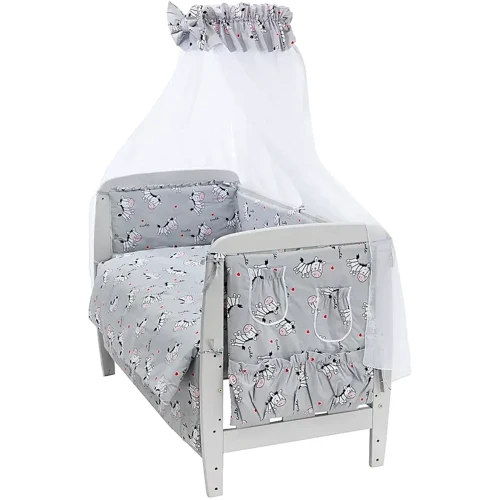 Комплект постельного белья Qvatro Gold (зебры) серый (RG-08)