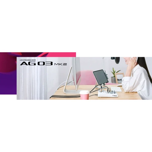 Аудиоинтерфейс YAMAHA AG03MK2 (White) фото 15