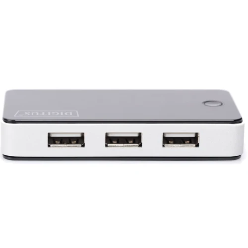 Адаптер Digitus Adapter USB to 7хUSB Black (DA-70222): Цвет черный