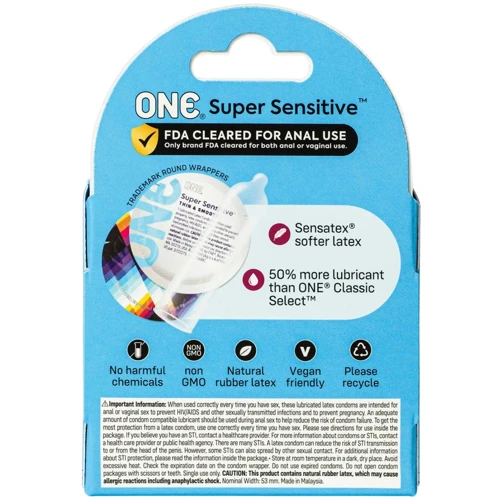 Презервативы ONE Super Sensitive, 3 шт