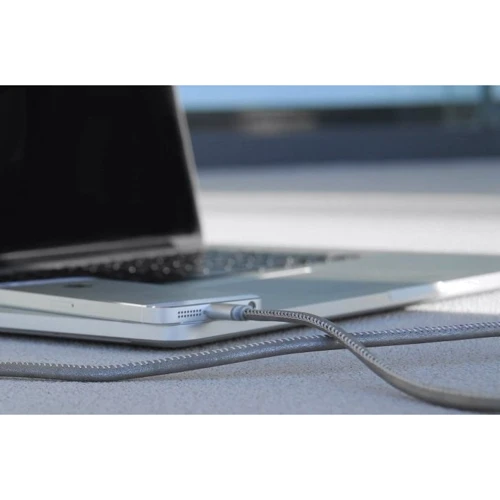 Кабель PlusUs USB Cable to Lightning LifeStar 1m Moonlight Silver (LST2006100) фото 4