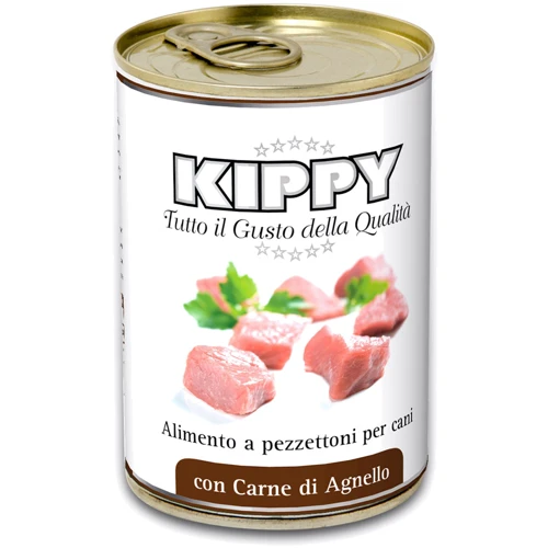 Консервы для собак Kippy с кусочками ягненка 400 г (8015912504173)