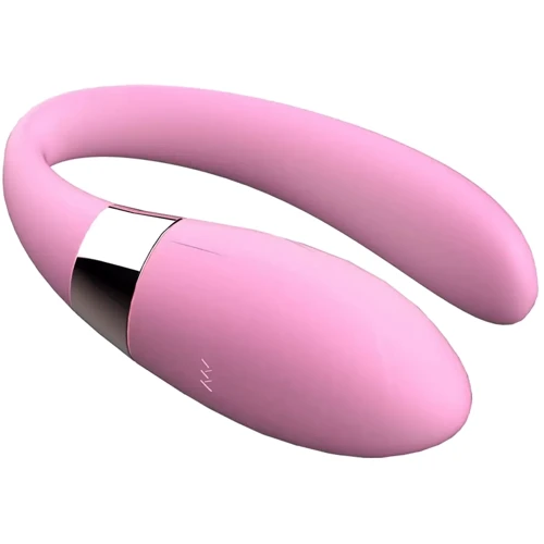 Вибромассажер для пар с пультом ДУ - Boss Series V-Vibe Pink USB 7 Function, BS6200001