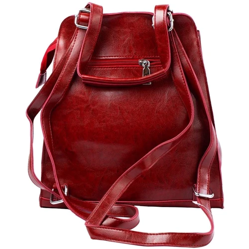Жіночий рюкзак Valiria Fashion темно-червоний (4DETBI9945-1): Тип ручки Плечовий ремінь, Коротка ручка