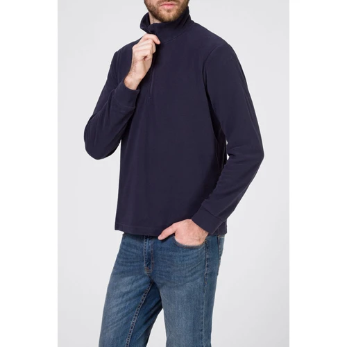 Толстовка CMP Man Fleece Sweat (3G28037N-N950) 56 темно-синяя: Капюшон Без капюшона