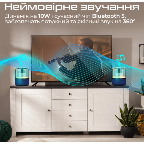 Акустика Promate Glitz-L Blue (glitz-l.blue): Колір синий