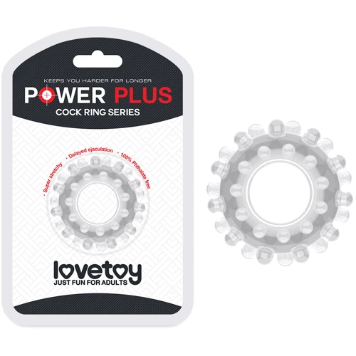 Ерекційне кільце LoveToy Power Plus Cock Ring Series 2 Clear