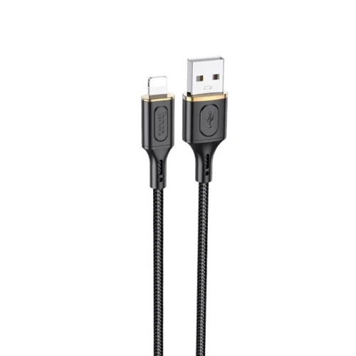 Кабель Hoco USB Cable to Lightning X95 Goldentop 2.4A 1m Black