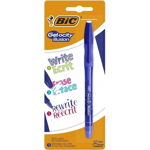 Гелевая ручка BIC Gel-ocity Illusion, синий, 1 шт.
