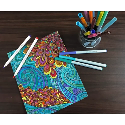 Фломастери CRAYOLA Supertips (washable) пастельні 12 шт (58-7515): Упаковка Картон